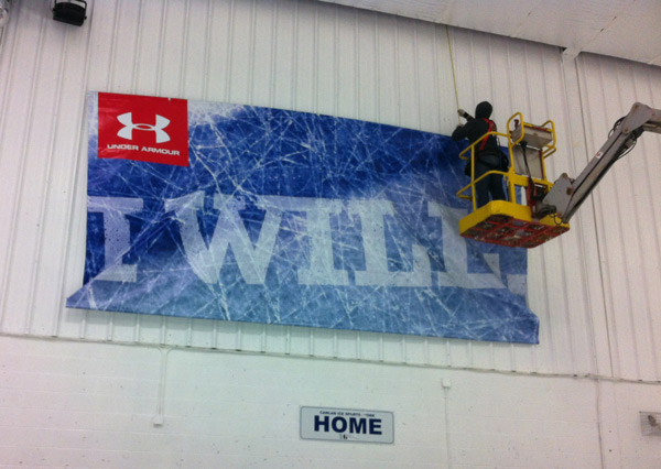 banner frame installation