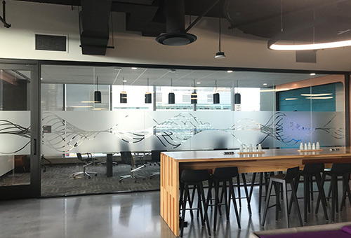 frosted, tint, security film installation